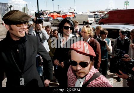 Die schwedische Band The Ark während ihrer Zeit beim Eurovision Song Contest. Stockfoto