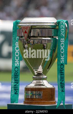 Belo Horizonte, Brasilien. 02. April 2022. MG - Belo Horizonte - 04/02/2022 - MINEIRO 2022 FINALE, ATLETICO-MG X CRUZEIRO Cup. Foto: Alessandra Torres/AGIF Quelle: AGIF/Alamy Live News Stockfoto