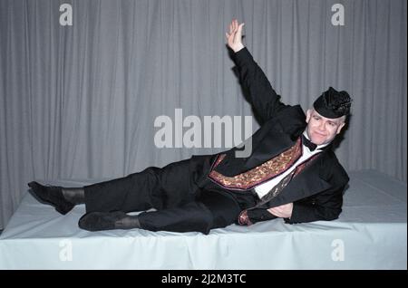 Elton John in Paris, wo er während seiner Reg schlägt zurück Tour ist. 23. März 1989. Stockfoto