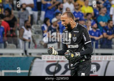 Belo Horizonte, Brasilien. 02. April 2022. MG x Cruzeiro, Spiel gültig für das Finale des Campeonato Mineiro 2022, das in Estádio Mineirão, Belo Horizonte, MG, stattfand. Kredit: Dudu Macedo/FotoArena/Alamy Live Nachrichten Stockfoto