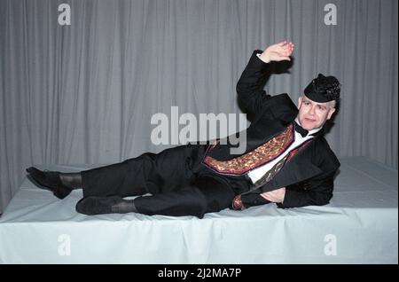 Elton John in Paris, wo er während seiner Reg schlägt zurück Tour ist. 23. März 1989. Stockfoto