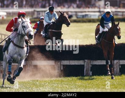 Sedgefield Racecourse ist eine Pferderennbahn südlich der Stadt Durham, in der Nähe des Dorfes Sedgefield, County Durham. 24.. September 1989. Stockfoto