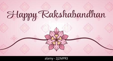 Happy Rakshabandhan Banner Vektor-Illustration. Einfache Vektor-Grafik. Stock Vektor