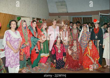 Prinzessin Diana, Prinzessin von Wales, besucht Islamabad, Pakistan im September 1991. Bild aufgenommen am 25.. September 1991 Stockfoto