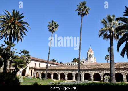 Frankreich, französische riviera, Cannes, Abbaye de Lérins und sein Kloster auf der Insel Saint Honorat im mittelmeer. Stockfoto