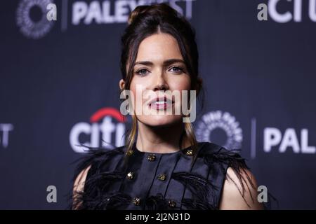 HOLLYWOOD, LOS ANGELES, KALIFORNIEN, USA - 02. APRIL: Mandy Moore kommt beim PaleyFest LA 2022 an - NBC's 'This is US', das am 2. April 2022 im Dolby Theater in Hollywood, Los Angeles, Kalifornien, USA, stattfand. (Foto von Xavier Collin/Image Press Agency/Sipa USA) Stockfoto