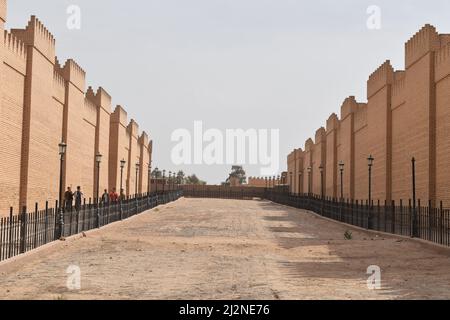 Prozessionsstraße im alten Babylon Stockfoto