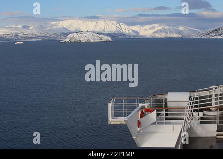 Von Alta nach Sortland Stockfoto