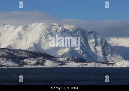 Von Alta nach Sortland Stockfoto