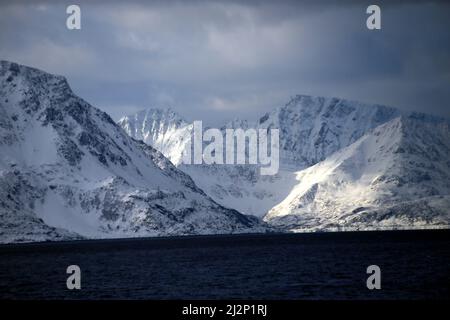 Von Alta nach Sortland Stockfoto