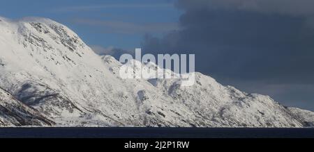 Von Alta nach Sortland Stockfoto