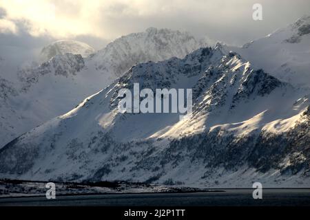 Von Alta nach Sortland Stockfoto