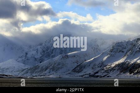 Von Alta nach Sortland Stockfoto