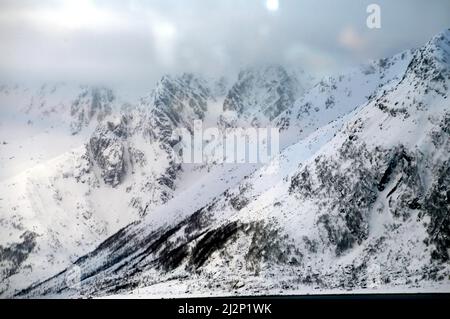 Von Alta nach Sortland Stockfoto