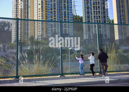 Hongkong, China. 03. April 2022. (Foto von Emmanuel Serna/ SOPA Images/Sipa USA) Quelle: SIPA USA/Alamy Live News Stockfoto