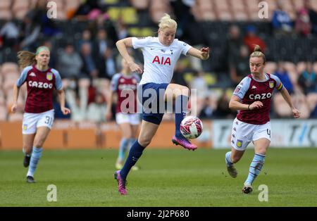 Die Eveliina Summanen von Tottenham Hotspur beim Spiel der Barclays FA Women's Super League im Hive Stadium, London. Bilddatum: Sonntag, 3. April 2022. Stockfoto