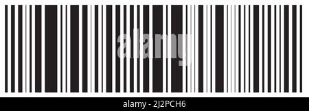 Barcode, QR-Code, realistisches Barcode-Symbol. Vektorgrafik für Ihr Design. Stock Vektor