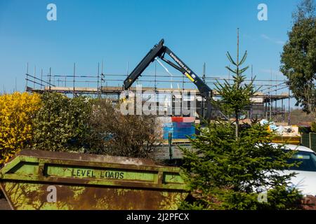 House Rebuild and Extension, Lancashire, England, Großbritannien. Stockfoto