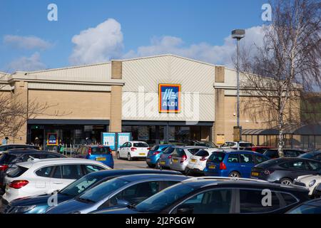 Crossley Retail Park, Halifax Stockfoto