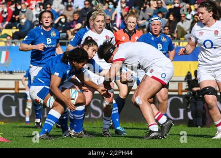 Parma, Italien. 03. April 2022. Italien gegen England, Rugby Six Nations Spiel in Parma, Italien, April 03 2022 Quelle: Independent Photo Agency/Alamy Live News Stockfoto