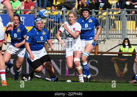 Parma, Italien. 03. April 2022. Italien gegen England, Rugby Six Nations Spiel in Parma, Italien, April 03 2022 Quelle: Independent Photo Agency/Alamy Live News Stockfoto