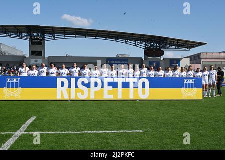 Parma, Italien. 03. April 2022. Stadion Sergio Lanfranchi, Parma, Italien, 03. April 2022, ENGLAND KADER während der Women Six Nations 2022 - Italien gegen England - Rugby Six Nations Spiel Credit: Live Media Publishing Group/Alamy Live News Stockfoto