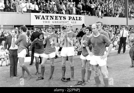 Derby County / Manchester United, Watney Cup Final, 1970 Stockfoto