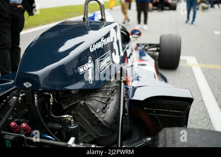 Katalonien, Spanien. 3.. April 2022 ; Circuit de Barcelona-Catalunya, Spanien; Espiritu de Montjuic: Peter Williams (GB) Lec CRP1 bereitet sich auf das Rennen während des Espiritu de Montjuic auf dem Circuit of Catalunya vor Credit: Action Plus Sports Images/Alamy Live News Stockfoto