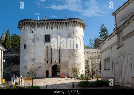 Porte Royale oder Königliches Tor in der königlichen Stadt Loches, Touraine, Frankreich Stockfoto