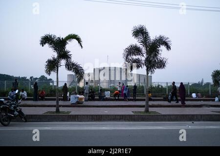 Bangladesch, Dhaka, den 2021-10-21. Tägliches Leben in Dhaka, der Hauptstadt von Bangladesch. Foto von Martin Bertrand. Bangladesch, Dacca, le 2021-10-21. Vie qu Stockfoto