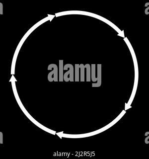 Kreisförmig, Kreispfeile als Wiederholungs-, Recycling-, Zyklus-Symbol, Symbol. Stock Vektorgrafik, Clip-Art Grafiken Stock Vektor