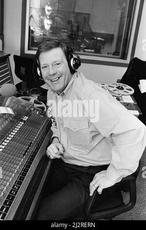 Billy Butler, BBC Radio Merseyside Presenter, Mittwoch, 10.. Februar 1993. Stockfoto