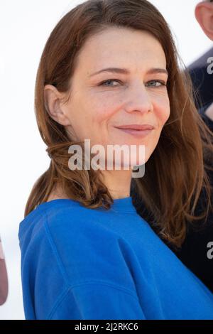 Celine Sallette nimmt an der Infiniti Photocall während des Canneseries Festival 5. Teil, das am 03. April 2022 in Cannes, Frankreich, stattfindet. Foto von David Niviere/ABACAPRESS.COM Stockfoto