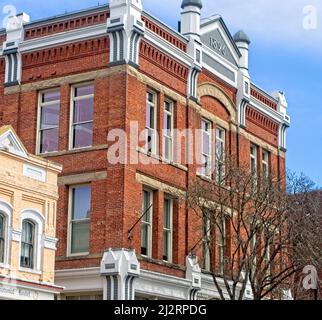 1896 Ziegelgebäude Victoria BC Stockfoto
