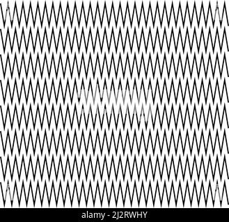 Wellig, Zickzack, winkend, Streifen mit kreuzenden Linien, horizontale Trennlinien. Streifen, Streifen. Stock Vektorgrafik, Clip-Art Grafiken Stock Vektor