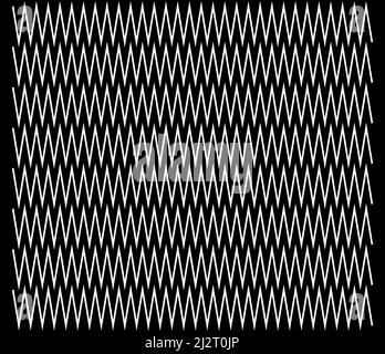 Wellig, Zickzack, winkend, Streifen mit kreuzenden Linien, horizontale Trennlinien. Streifen, Streifen. Stock Vektorgrafik, Clip-Art Grafiken Stock Vektor