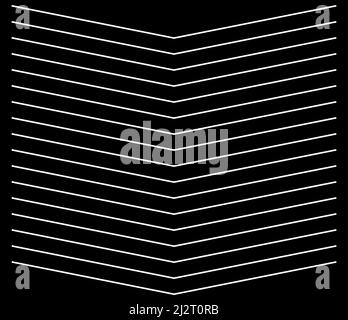 Wellig, Zickzack, winkend, Streifen mit kreuzenden Linien, horizontale Trennlinien. Streifen, Streifen. Stock Vektorgrafik, Clip-Art Grafiken Stock Vektor