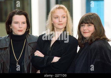 Fotocall „The Comic Strip Presents...“. Im Bild Jennifer Saunders, Miranda Richardson und Dawn French. 5.. April 1993. Stockfoto