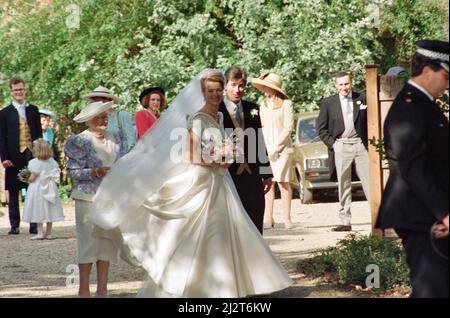 Die Hochzeit von Lady Helen Windsor mit Timothy Taylor in der St. George's Chapel, Windsor Castle. 18.. Juli 1992. Stockfoto