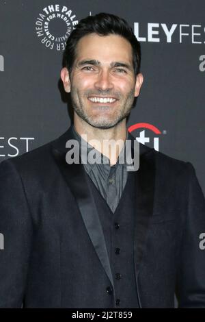 LOS ANGELES - APR 3: Tyler Hoechlin beim PaleyFEST 2022 - Superman and Lois im Dolby Theater am 3. April 2022 in Los Angeles, CA Stockfoto