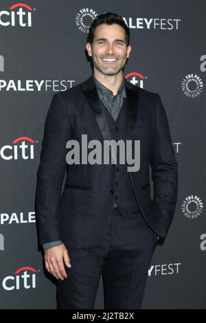 3. April 2022, Los Angeles, CA, USA: LOS ANGELES - APR 3: Tyler Hoechlin beim PaleyFEST 2022 - Superman und Lois im Dolby Theater am 3. April 2022 in Los Angeles, CA (Bildquelle: © Kay Blake/ZUMA Press Wire) Stockfoto