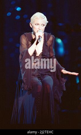 Madonna im Konzert. Die Girlie Show World Tour, Wembley Stadium. 25.. September 1993. Stockfoto