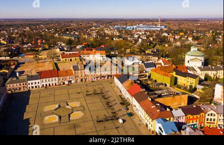 Skierniewice Stadtbild, Polen Stockfoto