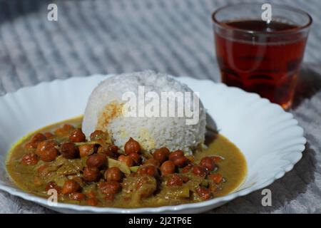 Traditionelles kerala (indisch) Frühstück Food Combo, bekannt als puttu kadala Stockfoto