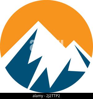Berg Logo Business Template Vector Stock Vektor