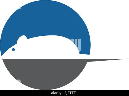 Maus Logo Symbol Vektor Illustration Design Stock Vektor