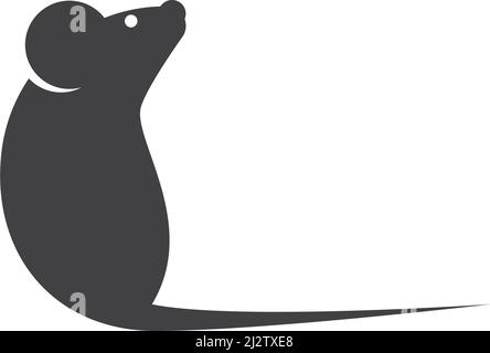 Maus Logo Symbol Vektor Illustration Design Stock Vektor