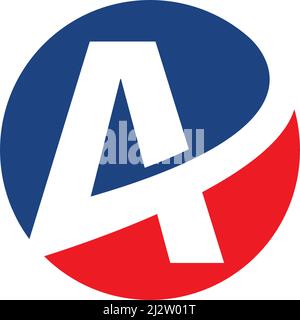 Einen Brief Logo Business Template Vector Stock Vektor