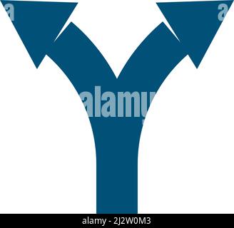 Richtungssymbol Vektor flaches Design Stock Vektor