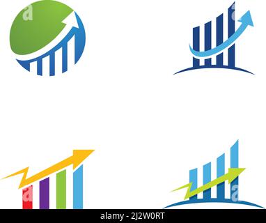 Vektor für professionelle Logo-Vorlagen für Business Finance Stock Vektor
